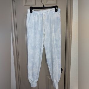 Aerie White & Blue Tie-Dye Joggers Sz XS